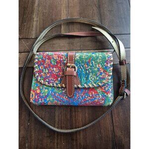 Patricia Nash Colorful Leather Crossbody Bag